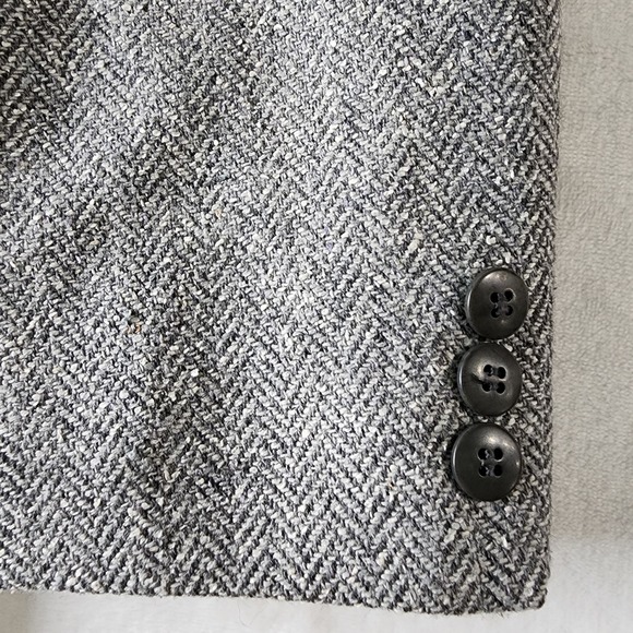 Vintage‎ Tweed Blazer Mens 42 R Scottish Wool Silk Hipster Jacket Gardiner Union - Picture 8 of 16